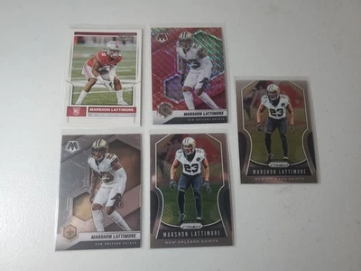 Marshon Lattimore Lot (5) 🔥🏈⚜️ New Orleans Saints, Nfl Football Cards, Rookie - Image 1 of 4