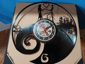 Vinyl Clock The Nightmare Before Christmas Unique Art Vinyl Record Wall Clock - Picture 1 of 5