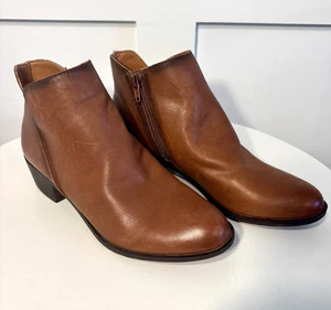 Damenschuhe LUCKY BRAND Stiefeletten Größe 7 kastanienbraun seitlicher Reißverschluss - Bild 1 von 5
