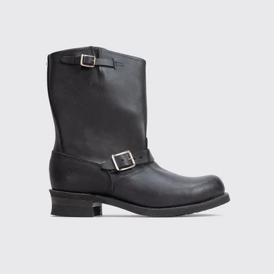 Frye Engineer Boot Size 12 Men Black Leather Two Buckle 87800 Made in U.S.A. - Image 1 of 4