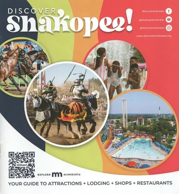 2025 Shakopee, MN Visitors Guide, 46 pg, Valleyfair, Soak City, Canterbury Downs - Image 1 of 2