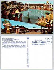 Tarjeta postal Wichita Falls Texas CATALINA MOTEL PISCINA O401 - Imagen 1 de 1