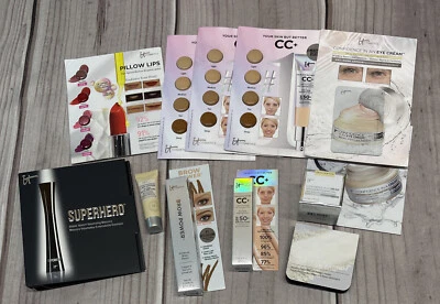 It Cosmetics Sample Lot Mascara Brow Color Correcting Cream Lips Eye Cream - Image 1 of 4