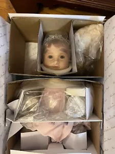 The Danbury Mint”THE PRINCESS CHARLOTTE DOLL”W/ Teddy Bear Eyes Need Fixed - Picture 1 of 10