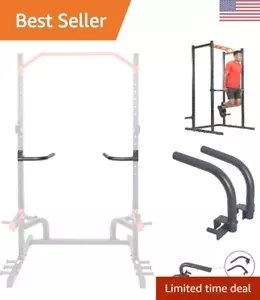 Power Rack and Cage Add-on Attachment Accessory: Bar Holder, Dip Bars, J-Hook... - Picture 1 of 11