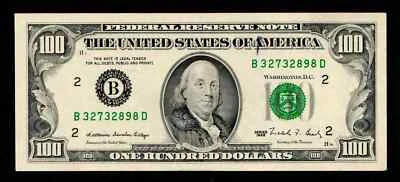 1988 $10 New York Federal Reserve Note Almost Uncirculated - Image 1 of 2