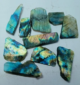 10 Pcs Labradorite Rough, Specimen Labradorite, Labradorite Rough Lot - Picture 1 of 4