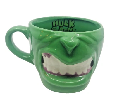 Marvel The Incredible Hulk ‘Hulk Smash!’ Oversized Ceramic Cup Mug Green Foto 1 de 4
