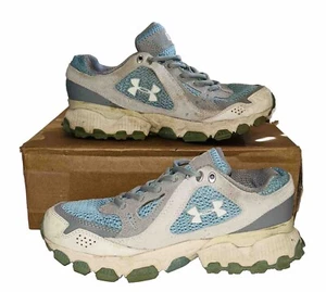 Womens Under Armour Blue Gray Sneakers Armour Guide Size 6 - Picture 1 of 5
