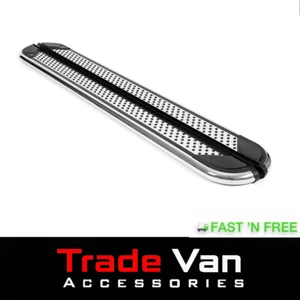 FITS MAZDA BT 50 PHANTOM V2 SILVER SIDE STEPS SIDE BAR RUNNING BOARDS 2007-12 - Picture 1 of 4