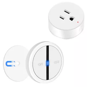 Wireless Outlet Plug Adapter with Remote 500ft 10A/1200W for Household Appliance - Picture 1 of 12