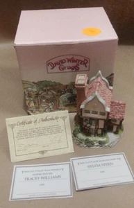 Vtg 1985 David Winter COTTAGE Suffolk House COA In Box 4 1/4" tall - Picture 1 of 11