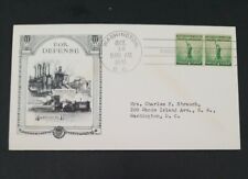 US Stamps #899 1940 1C National Defense Day Lowry Cachet First Day Cover FDC 