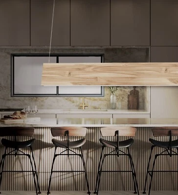 Luxury Modern Wooden Pendant Light Length 4 Feet Hybrid Chandelier 48Watt Wooden - Image 1 of 4