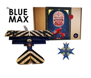 Henson's Flying Machines Fokker Dr1 Blue Max Edition [DISPLAY] Kit 11.25" Wingsp - Picture 1 of 4
