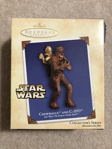 Star Wars Hallmark Andenken Ornament Chewbacca & C-3PO Empire Strikes Back 2004 - Bild 1 von 9