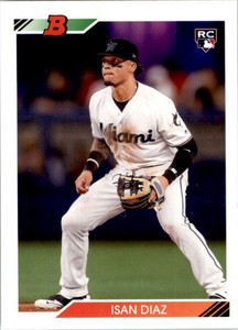 2020 Bowman Heritage #5 Isan Diaz RC Rookie Marlins