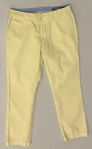 Vineyard Vines Men’s Straight Leg Pants Slim Fit Yellow Size 32X32 - Picture 1 of 8