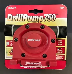 Milescraft DrillPump 750 Pompa per trapano trasferimento acqua 1314 NUOVO - Foto 1 di 2