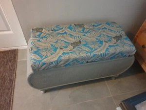 Lloyd Loom Upcycled Ottomen - Picture 1 of 7