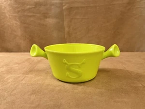 Kelloggs Promotion Shrek Ogre Ear Handle S Logo Lime Green 6" Round Cereal Bowl - Picture 1 of 7