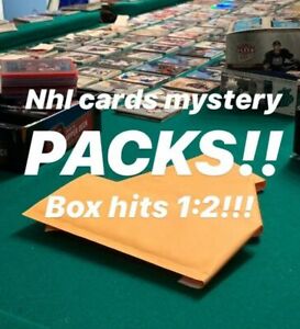 MYSTERY NHL HOCKEY CARDS PACKS! 2+ HITs PER PACK - JERSEYS - AUTOS -3100+SOLD!!