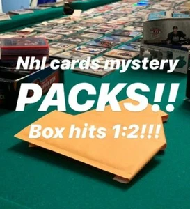 MYSTERY NHL HOCKEY CARDS PACKS! 2+ HITs PER PACK - JERSEYS - AUTOS 🏒3500+SOLD!! - Picture 1 of 1