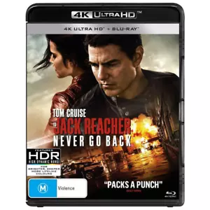 Jack Reacher Never Go Back (4K UltraHD single disc UHD)C Description, BRAND NEW - Picture 1 of 4