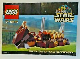 LEGO Star Wars #7126 Battle Droid Carrier Instruction Manual (Booklet Only)