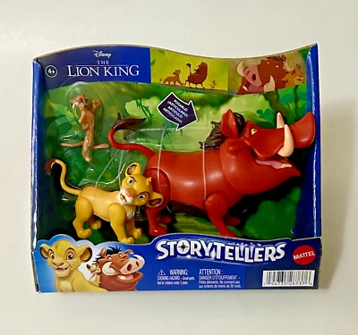 Disney Storytellers Lion King 3pk Figures Hakuna Matata Timon Pumba Simba NEW - image 1 of 4