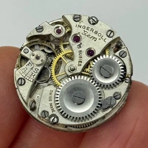 23.2mm Vintage Ingersoll Gem 15 Rubies Manual Wind Watch Movement PARTS REPAIR - Picture 1 of 7