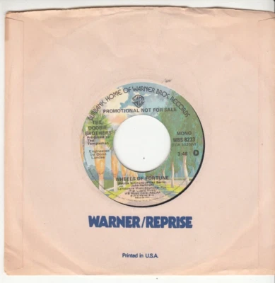 THE DOOBIE BROTHERS - WHEELS OF FORTUNE - PROMO WARNER BROS. 45 - GREAT SHAPE - Image 1 of 2