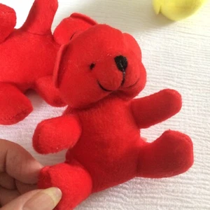 Peluche orso di peluche rosso San Valentino 4" - Foto 1 di 3