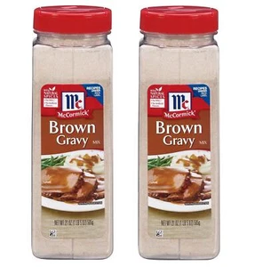 McCormick Brown Gravy Mix For Beef, Potatoes, Meatloaf - No MSG- 21 Oz (2-Pack) - Picture 1 of 1