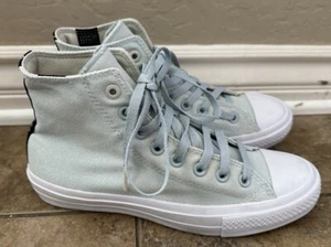 Converse Chuck Taylor Hi All Star Sneaker Blue Sz 9 - Picture 1 of 8