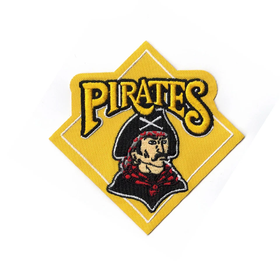 1990-96 Pittsburgh Pirates Home & Road Jersey Team Log Sleeve Patch - Image 1 of 1