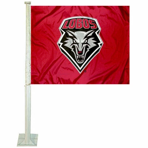 New Mexico Lobos Car Auto Window Flag Cover