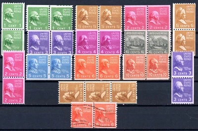 USAstamps Unused VF US1939 Complete Presidential Coi Set Scott 839 / 851 OG Mint - Image 1 of 2