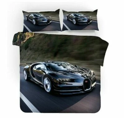 Ensemble de literie housse de couette voiture de luxe 3D formule course simple/double cadeau TX - Photo 1/4
