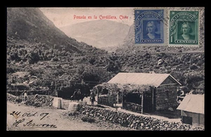 alte Postkarte CHILE Posada en la Cordillera - Bild 1 von 2