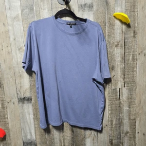Robert Barakett Purple Crewneck Pima Cotton Tee - Picture 1 of 4