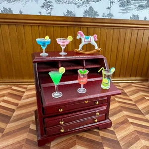 1:12 Scale Sideboard Cabinet Dolls House Miniatures Wooden Furniture Accessories - Picture 1 of 6