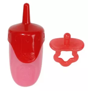 Baby Born Dummy & Bottle Red - Picture 1 of 3