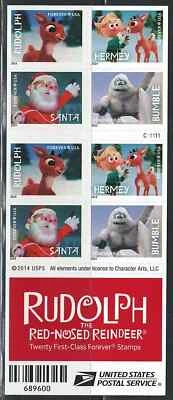 Mint US Rudolph Red-Nosed Reindeer Pane of 20 Forever Stamps Scott# 4949b MNH - Image 1 of 2
