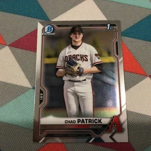 Chad Patrick #51 diamondbacks  2021 1st Bowman Chrome Draft - Chrome Base - K - Picture 1 of 1