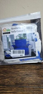 Wendesofa Bezug Oversized Stuhl Blau Biege Easy-Going - Bild 1 von 2