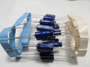 10x TVX1H010MAA NICHICON CAPACITOR ALUMINUM 1UF 50V 20% AXIAL 5x12mm 85C - Picture 1 of 1