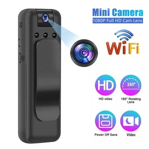 HD 1080P Body Camera Night Vision Voice Video Recording Mini Cam 128GB Support - Picture 1 of 22