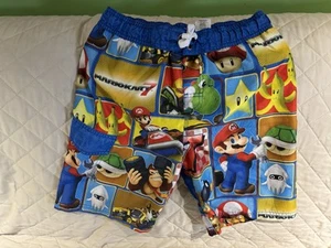 NINTENDO Super Mario Mario kart Boys L 10-12 Swim Shorts Trunks READ INFO F/S - Picture 1 of 3