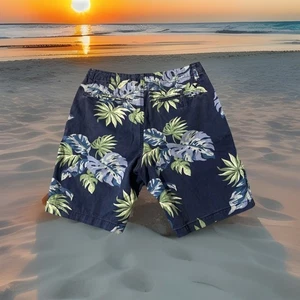 American Eagle Vintage Cargoshorts Herren 32 blau Blumen Hawaii tropisch Y2K - Bild 1 von 8